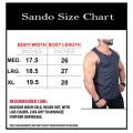 No Days Off Printed Sleeveless Inner Wear Basic Tank Sando Polyster Cotton Banyan For Men. 