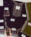 Luxury Chiffon 3Pc Embroidered Suit — Sequence & Adda Work - Unstitched. 