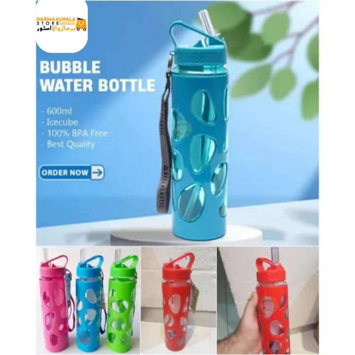 Water bottle with ice cube compartment 650 ml