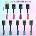 2 PCs Nail Art Cat Eyes Magnet Head DIY 3D Magnetic head Plate Magnet for Nail Art Tools. 