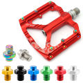 Bike Pedal Screws Easy Installation Bright Color Bike Pedal Screws Pins Bolts. 