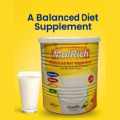 MalRich Balanced Diet Supplement Milk Powder for Healthy Weight Gain & Energy Boost – High-Calorie Nutrition with Carbohydrates, Proteins, Amino Acids & Calcium – Weight Gainer for Adults & Recovery Support – 400g. 
