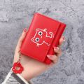 Women Wallet Cute Cat Short Wallet Leather Small Purse Girls Money Bag Card Holder Ladies Female Hasp Creative Fashion Wallet. 