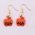 1 Pair Ghost Funny Halloween Earrings Alloy Pumpkin Hat Broom Drop Hook Earrings Party Jewelry. 