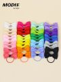 MODIE GIRL 40PCS/Set New Fashion Children'S Bow Hair Ring Women Baby Cute Popular Hair Accessories Headdress 746. 