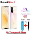 Huawei Nova 8 UV Tempered Glass Screen Protector Full Curved Protector Nano For nova 8. 