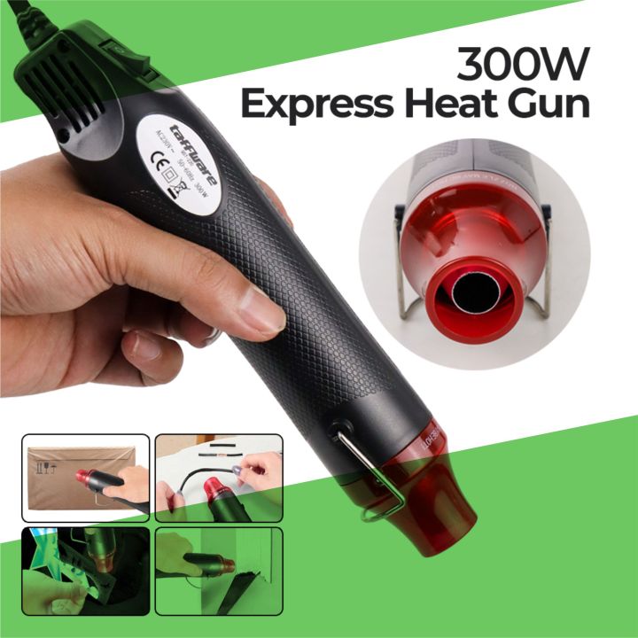 220V 300W Hot Air Heat Gun - Handheld Mini Electric Heat Tool Sealer, Multi-Function Portable Blower for DIY Craft Embossing, Shrink Wrapping, and Clay Craft