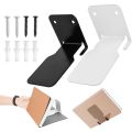 Stainless Steel Wall Mounted Book Shelves Holder Organizer Accessory Parts (Black). 