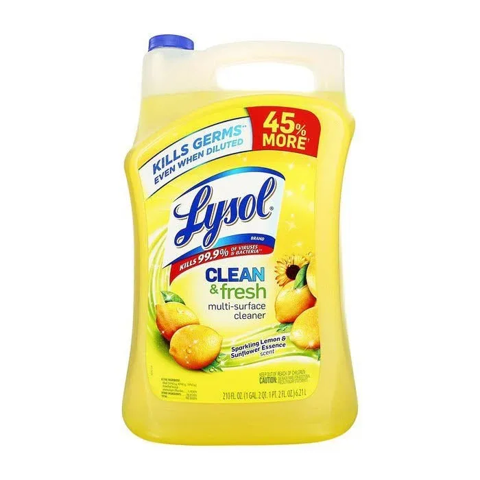 Fars Cleaner LYSOL CLEANER LEMON & SUNFLOWER 6.21 LTR (𝐢𝐦𝐩𝐨𝐫𝐭𝐞𝐝 & 𝐨𝐫𝐢𝐠𝐧𝐚𝐥) | Daraz.pk
