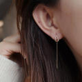 Statement Fashion Show Earrings Charming Small And Gentle Earrings Delicate Dangle Earrings Stylish Cold Wind Earrings Trendy Waterdrop Ear Studs. 