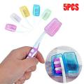 5Pcs/set Toothbrush Head Cover Case Cap Travel Storage  Hiking Camping  Brush Cap Household Outdoor Products. 