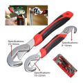 Pack of 2 - Easy and Auto Adjustable Wrench Quick and Anti-slip Spanner Pipe Tools wrench/Universal Wrench/Snap on grip HBWS110808. 