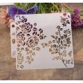 3pcs Different Designs Reusable Flower & leaves DIY Painting Emboss Art Craft Scrap booking Cards Album Stencil For Wall Decor size 25x20cm. 