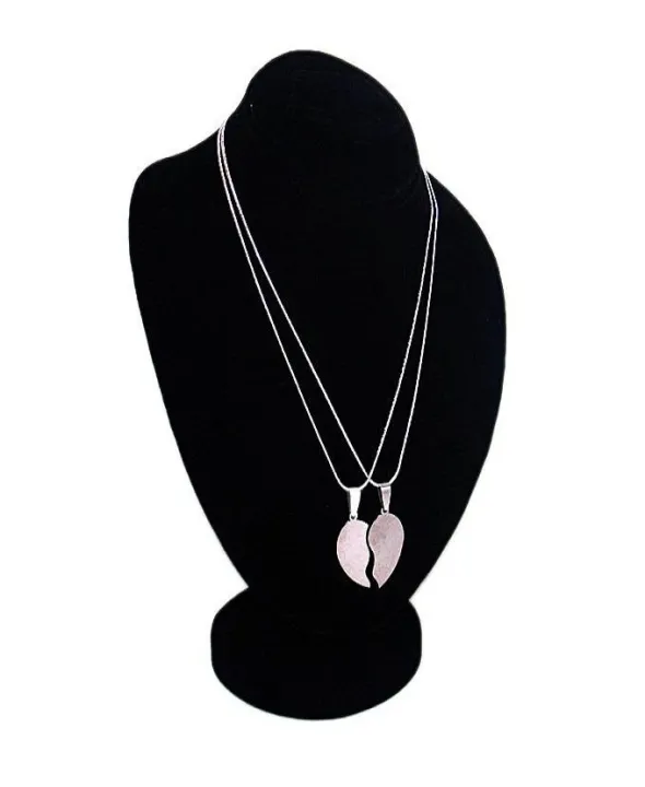 Abdul%20Marts%20Collections%20Stainless%20Steel%20Big%20Broken%20Heart%20Double%20Chain%20Pendant%20-%20Image%204