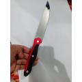 1 pcs 10 inch original stainless steel kinfe with Red and Black Handle kitchen knife  cooking knife premium quality  knives. 