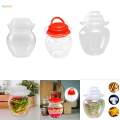 Kimchi Jar Traditional Stable Fermentation Crock Food Containers Clear with Inner Lid Sichuan. 