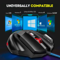7-Buttons Wired RGB Gaming Mouse with 4-Levels DPI Control - 7 Light Wired USB Optical Mice with Side Buttons - Free Mousepad for PC, Laptop, Computer, Gaming, Pubg Mobile. 