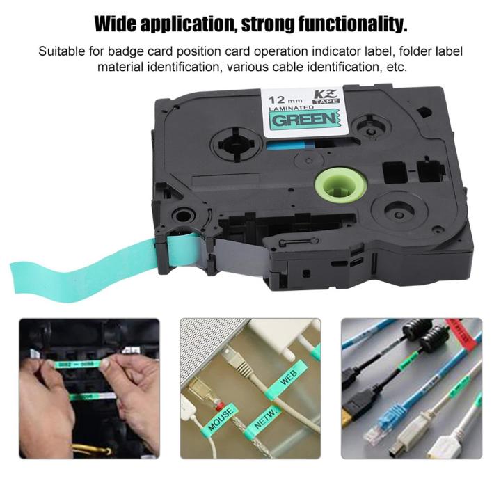 6 Colors KZe-231 431 531 631 731 Compatible Label Tape for Brother P-Touch 12mm