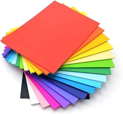 A4 Color Computer Paper Sheets | 25 & 50 Multicolor Sheets Pack | Vibrant A4 Printing & Craft Paper for Art, DIY, Scrapbooking, Decoration & Office Use | High-Quality Colored Copy Paper for Inkjet & Laser Printers