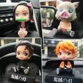 Anime Figures Model Shaking Head Car Decoration Doll PVC Action Figure Warrior Model Toy Auto Dashboard Mobile Doll Decorations. 
