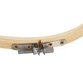 10 Pieces 6.7inch 17cm Round Wooden Embroidery Hoops Set Bulk Wholesale Adjustable Bamboo Circle Cross Stitch Hoop Ring. 
