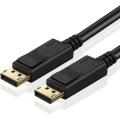 DisplayPort Cable Monitor Cable (Display Port) DP to Displayport 1.2 Cord 6 feet Compatible with DP 1.1/1.2 Supports 1440P@144HZ,2K@144Hz, 4K@60Hz-Black,Gold Plated. 