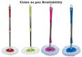 Mop Rod Stick Stainless Steel with 1 Refill 360 Degree Rotating Pole (Multi-Colour). 