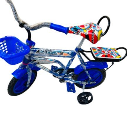 12 Inch WINNER Cycle Suiable for 3 to 7 years Hard Rubber Tyres & Basket