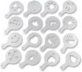 Pack Of 10 Coffee Art Stencil Random Design. 