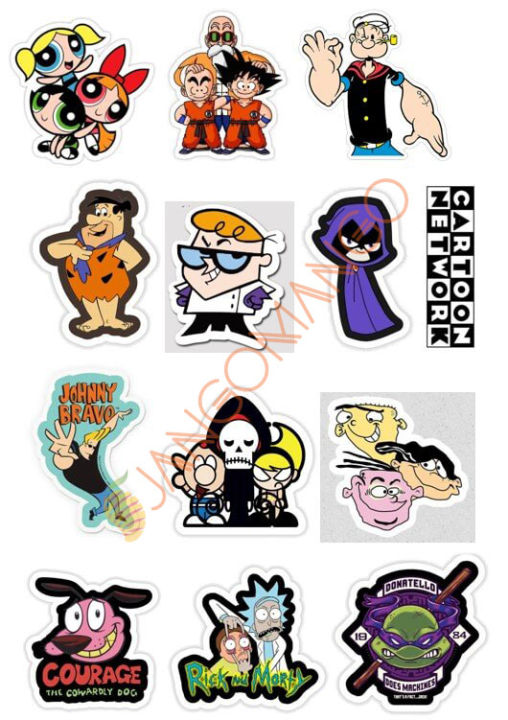 10%20Pcs%20Cartoon%20Network%20Mixed%20Stickers%20Pack%20for%20Laptop%20and%20Phone%20DIY%20Stickers%20-%20JangoMango%20Store%20-%20Image%202