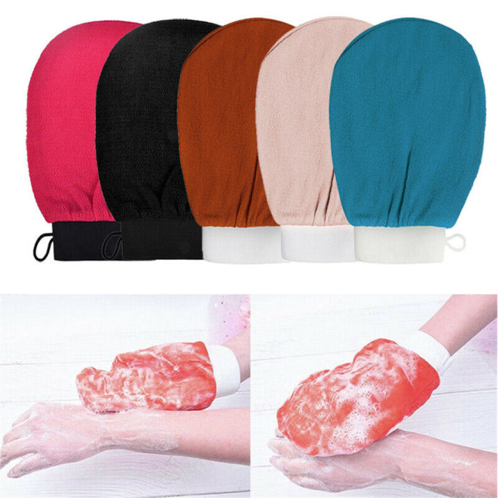 Moroccan Kessa Hammam Glove Exfoliating Mitt Bath Scrub Towel Facial Bath Glove