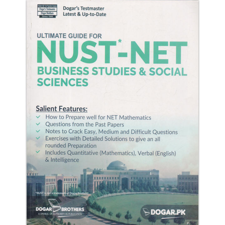 Dogar NUST NET Business Studies & Social Sciences (Edition 2024