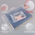 10PCS Travel Frosted Ziplock Bag PE Storage Bag Plastic Zipper EVA Translucent Bag Ziplock Bag Waterproof Packaging Bag. 