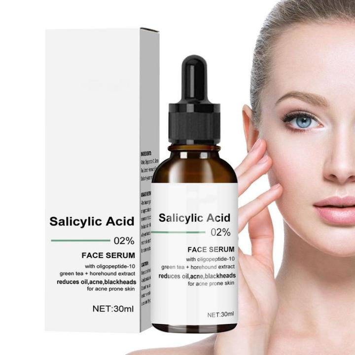 Salicylic Acid Pore Shrink Face Serum Repairs Large Pores Salicylic Acid Essence Anti-wrinkle Facial Serum Oil Control face Care 30ML