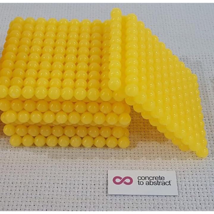14 pcs Plastic Golden Bead Hundred Square professional montessori material wooden educational toy mathematics