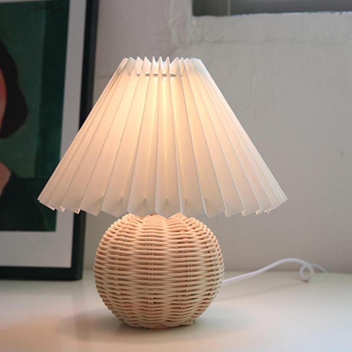 Pleats Lampshade Table Lamp Standing Lamps Japanese Style Pleated Lampshade Creative Desk Lamp Shade Bedroom Lamps