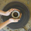 4.53 inch diameter carving wheel turntable manual rotating table with plastic pottery - clay tools for art class in. 