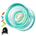 MAGICYOYO K2 Plus Crystal Responsive Yoyo,Dual Purpose Yo-Yo with Replacement Unresponsive Bearing for Intermediate,Green. 