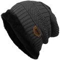 ORIGINAL SONG TING Winter Knitting Skull Cap and Neck Scarf Wool Warm - Winter Beanie Hat Cap Neck Warmer Scarf Set Fleece Lined Skull Cap and Scarf Unisex Hat & Scarf Set Stylish Knit Skull Cap for Men & Women. 