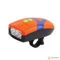 LED Front Head Light & Bell Horn Hooter Siren Alarm Bicycle Cycling LED Front Light. 