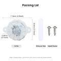 Geepact 12-24V RGB Colorful Lights Colorful Laser Warning Light Car Truck Motorcycle Anti-rear Car Chassis Lamp. 