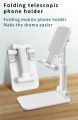 Adjustable Foldable Mobile and Tablet Stand Metal Rod Compact Desk Holder. 