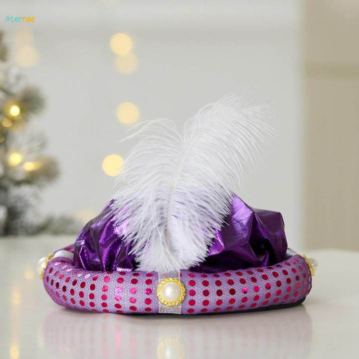 Indian Sultan Turban Hats Fancy Hat Sultan Hat for Halloween Carnival Party
