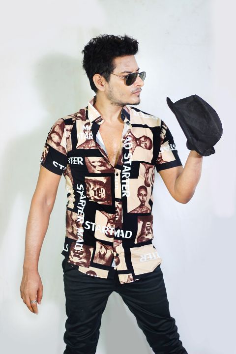 Auditors%C2%AE%EF%B8%8F%20Mens%20Casual%20Boski%20Linen%20Summer%20Half%20Sleeves%20Printed%20Shirt%20Black%20Colour%20100%25%20Pure%20Boski%20Linen%20Fabric%20-%20Code%20AMS-235%20-%20Image%207