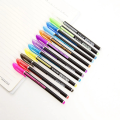 Neon Color Glitter Metallic Gel Pen Pack of 12 diffrent colors. 
