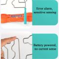 Touch Maze Puzzle Game Buzz Wire Game For Kids Electric Touch Maze Puzzle Game Toy/ Play in Family Party Boy Girl Gift Circuit Science Sensing Touch Wire Game/ Intellectual Development Toy Cultivate Concentration Safe Simple To Play for Kids. 