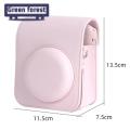 Camera Storage Bag Stylish Faux Leather Camera Bag Protection Case for Fuji Polaroid Mini12 Vertical Camera Case. 