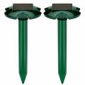 Wesimplelife 2 Pack Mole Repellent Solar Sonic Mole Repeller Mole Deterrent IP55. 