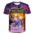 Disney Movie Beautiful Mirabel Princess Encanto Girls Print T-shirt Summer Costume Girl Party Wear Clothing Birthday Tees Baby. 