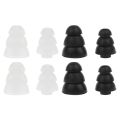 2Pair Headset Cover Ear Pads Earphone In-ear Buds Ear Tips Earbud Silicone Headphone Case Cushion for Shure E3C E3G E4C. 